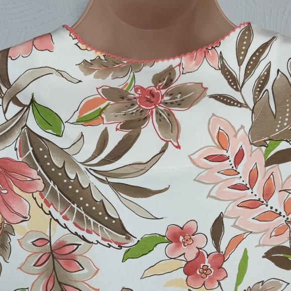 Alfred dunner Tiger lily Floral shirt - Picture 6 of 8